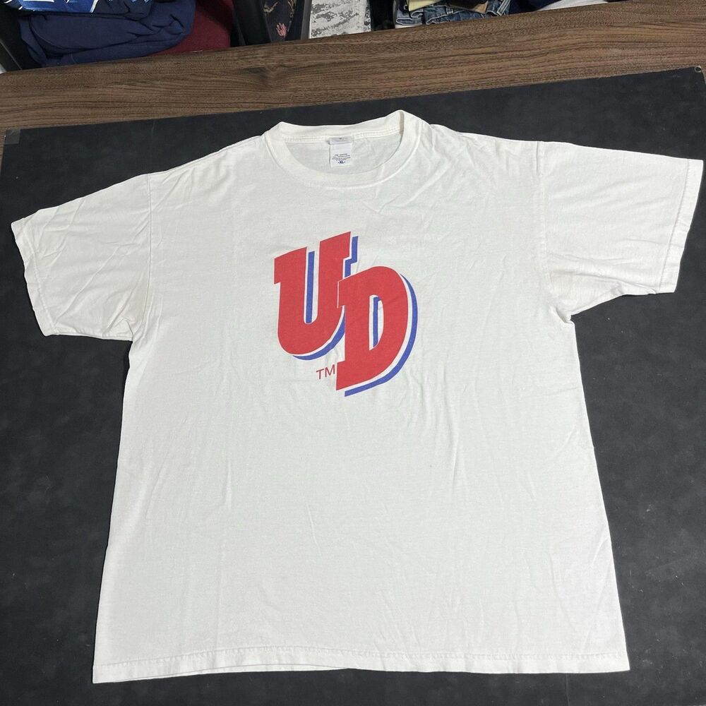 Dayton Flyers Shirt Mens XL White NCAA Anvil Coca-Cola Meijer Athletics Tee